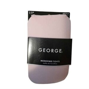 Dance Microfiber Tights Pink Size 4 6 NWT
